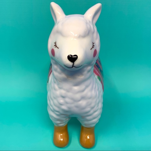 LAST ONE! Ceramic Llama Planter Flower Pot Mini - Picture 4 of 8